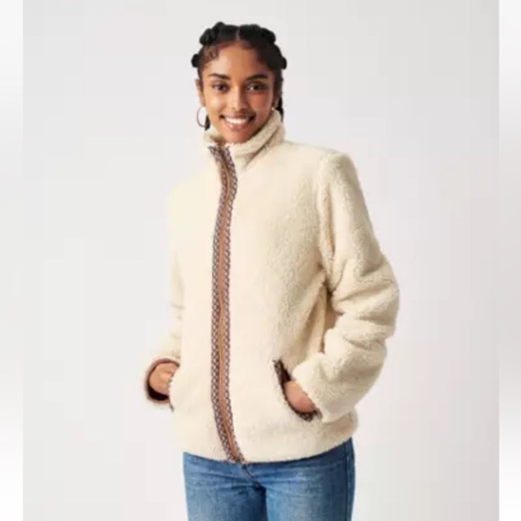 Faherty Ashbury Sherpa Jacket Coat NEW Womens - Picture 2 of 7